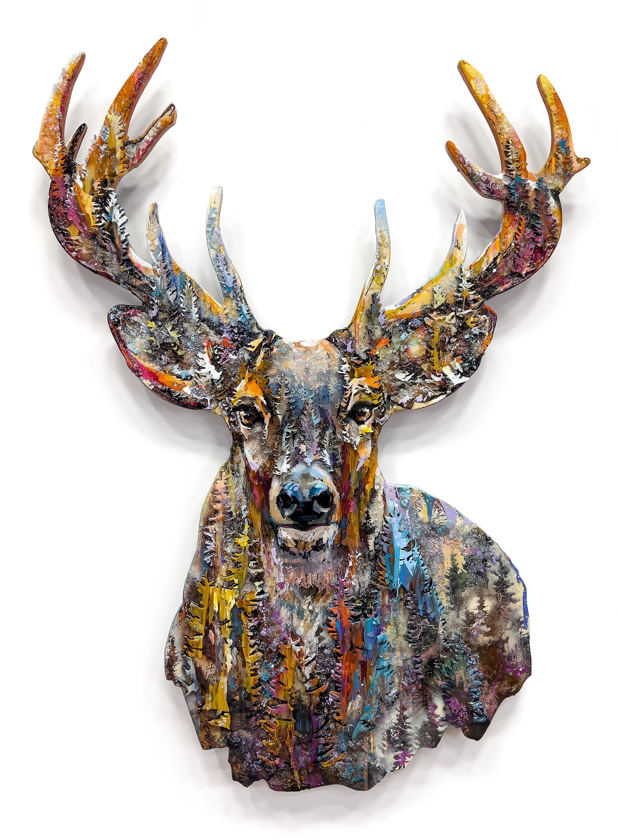 Woodland Glow, 2Wild, Mixed media on laser-cut Plexiglas layers
