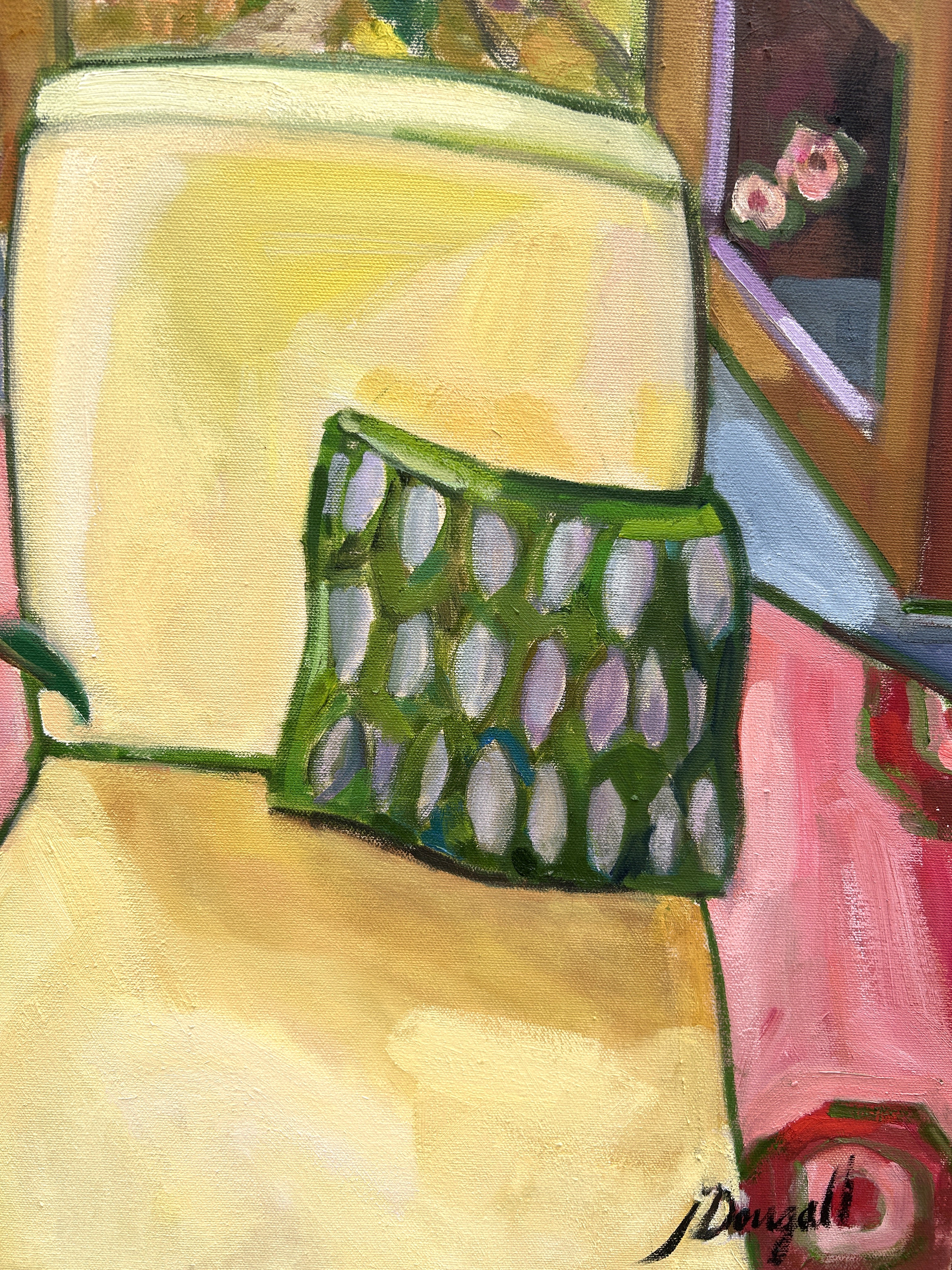 Interior #9 w/nude painting : Red Japanese Cloth