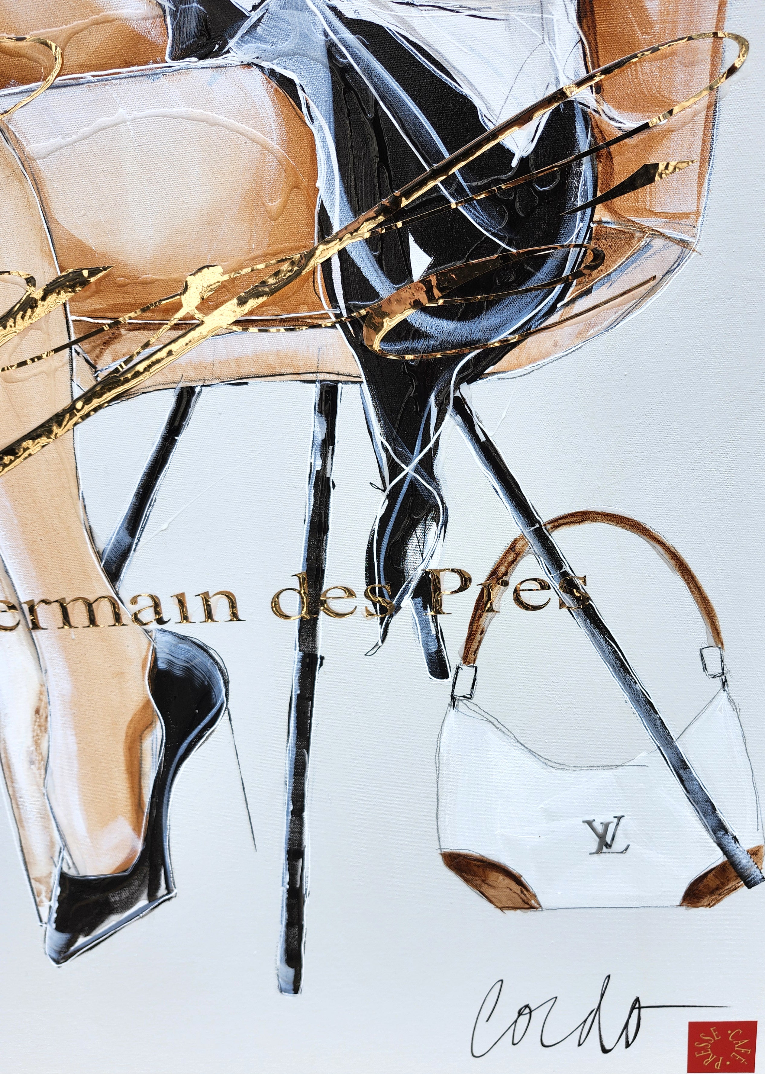 Latté sur matinée de Paris