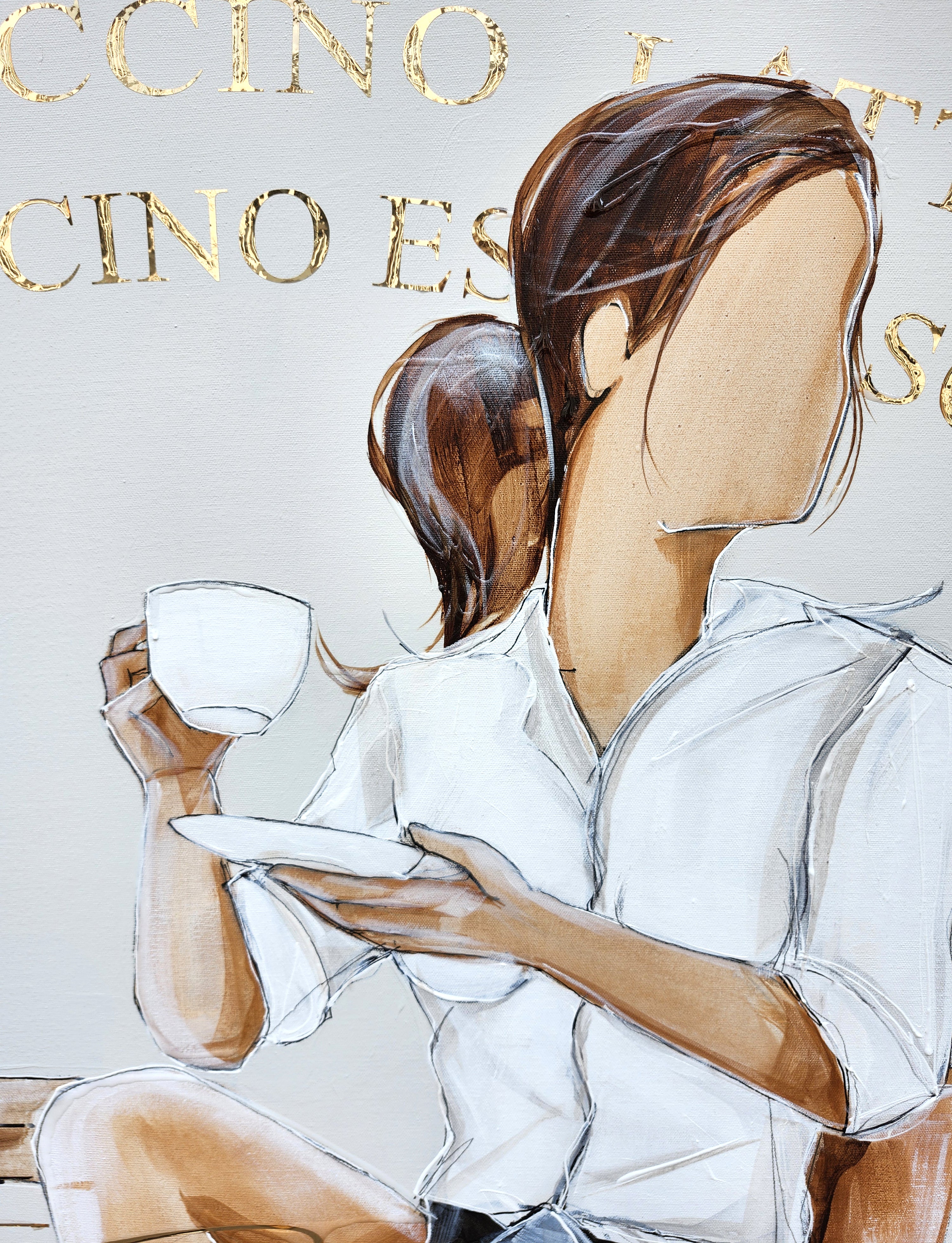 Latté sur matinée de Paris