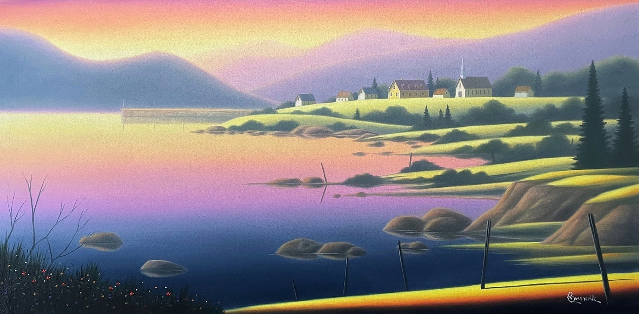 Fin du jour à Rivière-Ouelle