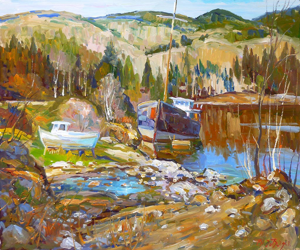 Vieille goélete Port-aux-Saumons, Charlevoix