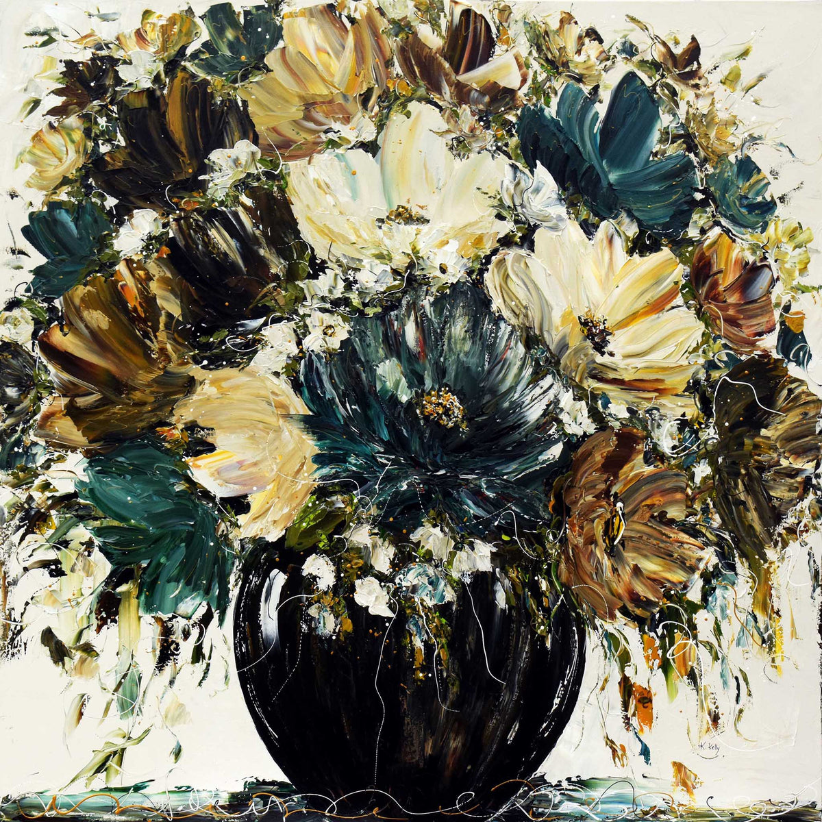 Les fleurs sont un nectar pour le cœur, Kelly, Karina, Acrylic