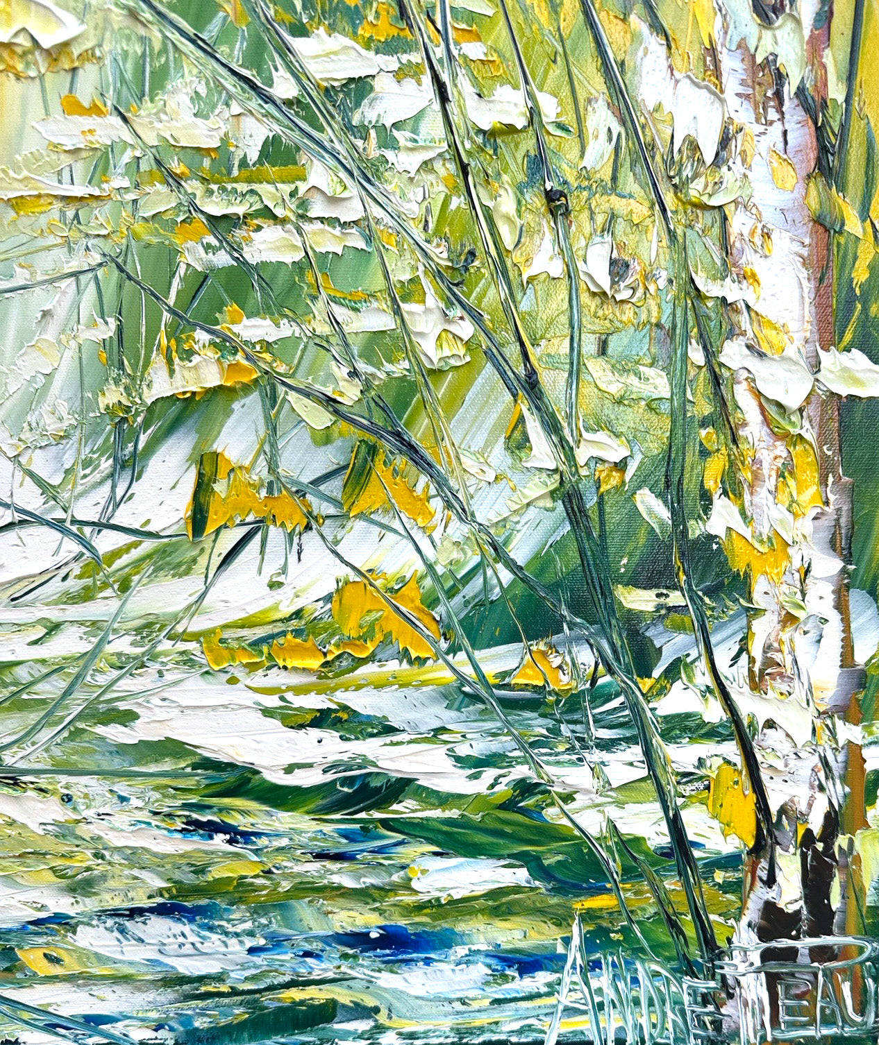 Soleil printanier à l'horizon