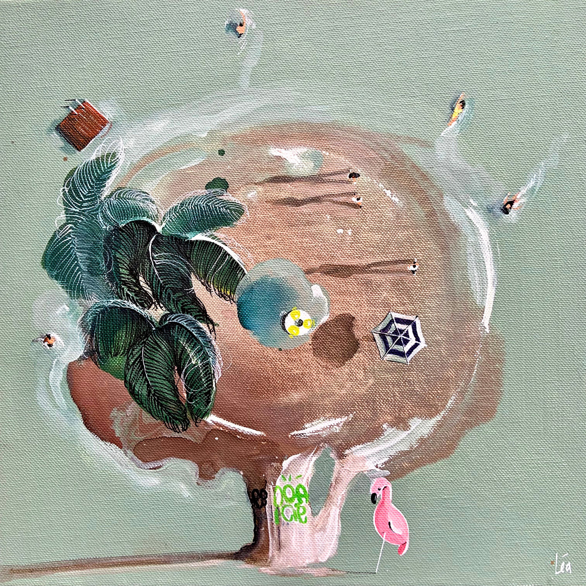 Garden Party, Jean, Léa-Marie, Mixed media