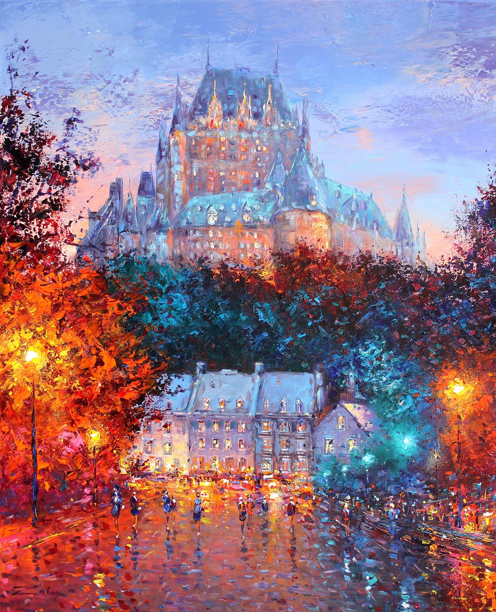 Château Frontenac après la pluie