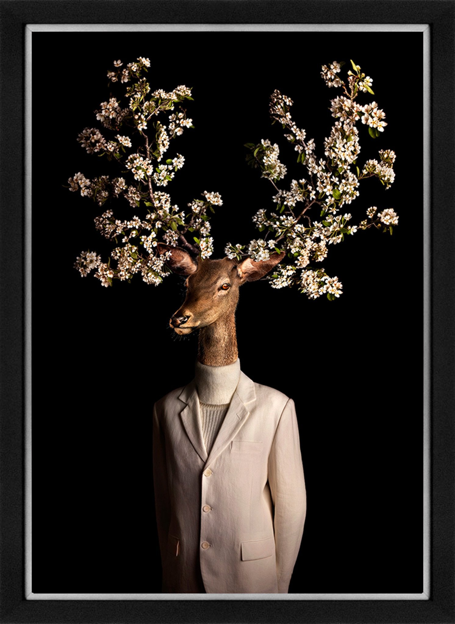 Ciervo en flor - Blanco numero 39 (4/20)