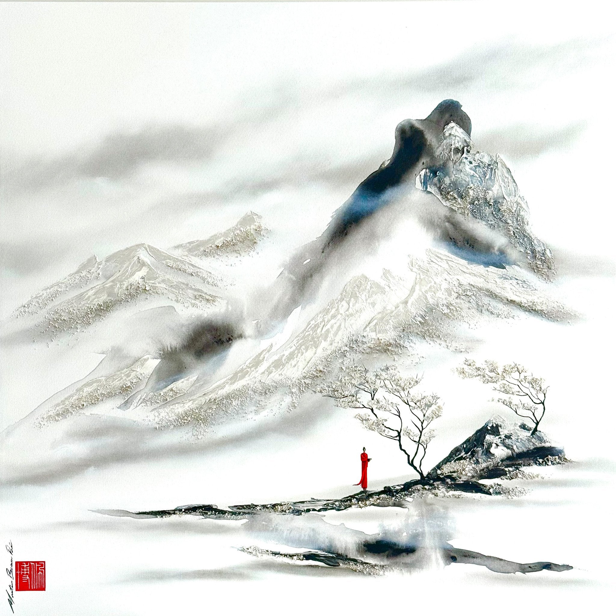 De cette blancheur éblouissante s’installe une paix bienfaisante