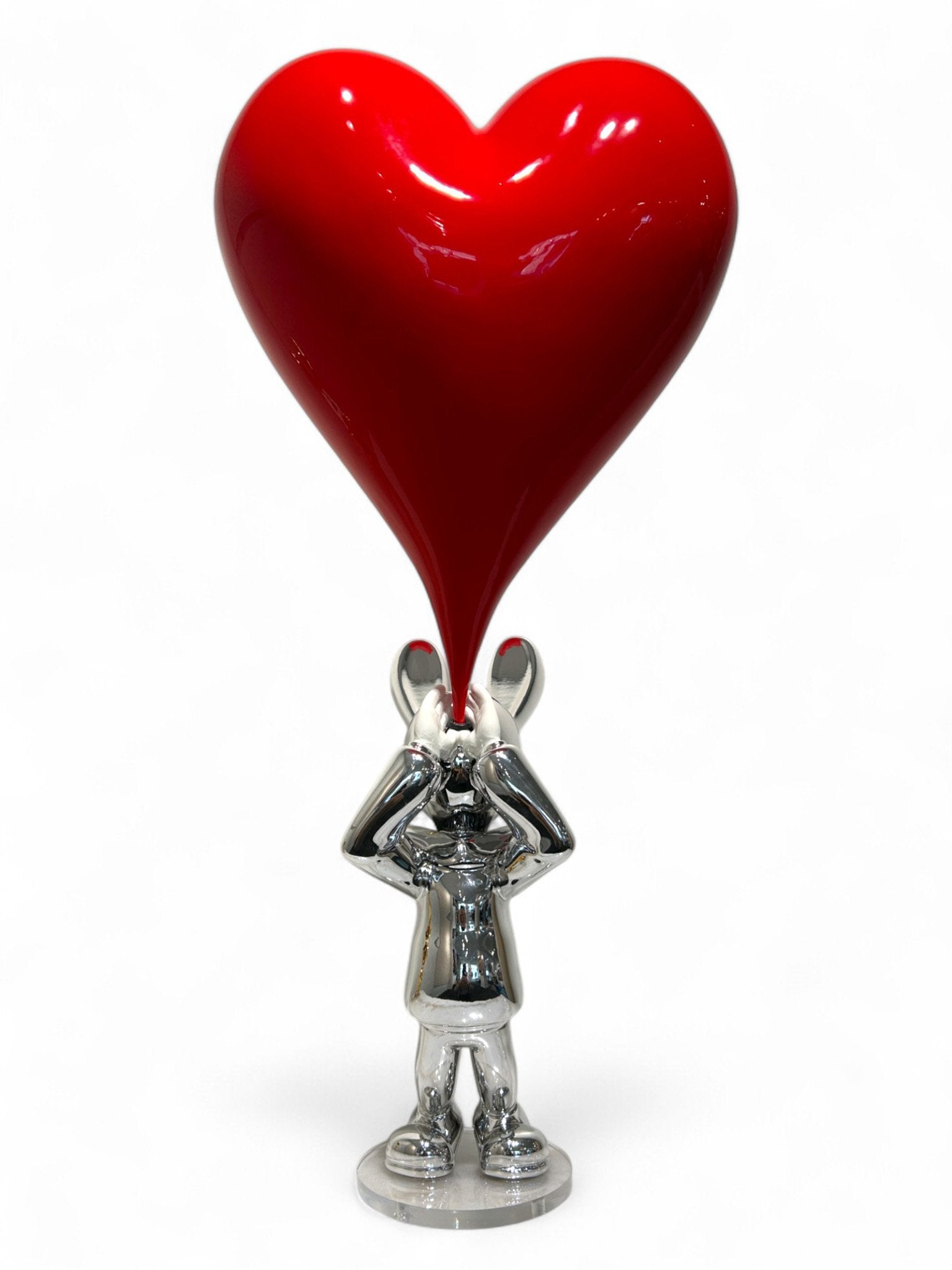 YOLO Silver Big Red Heart (Série/Series)