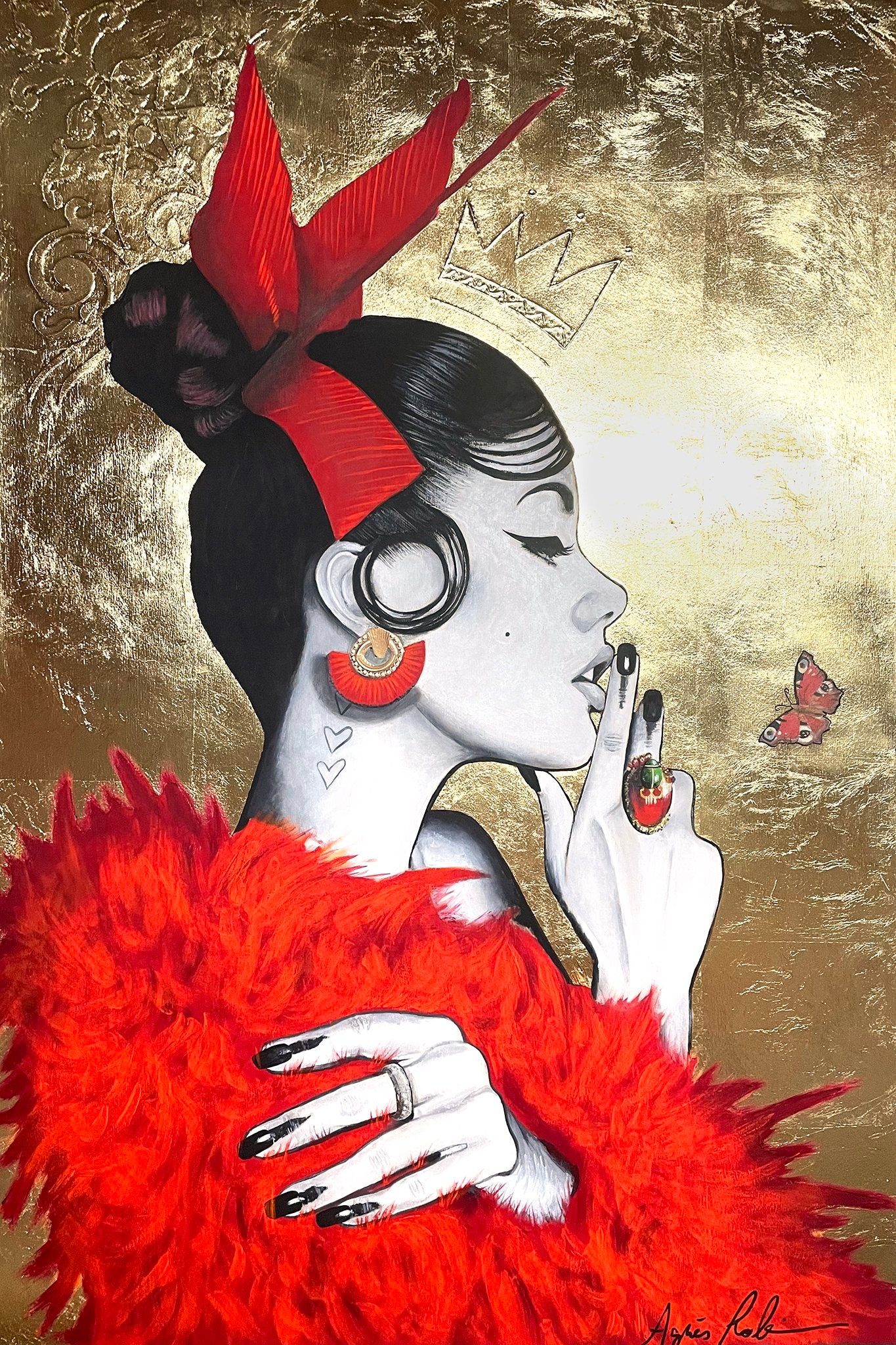 Un papillon rouge, Robin, Agnès