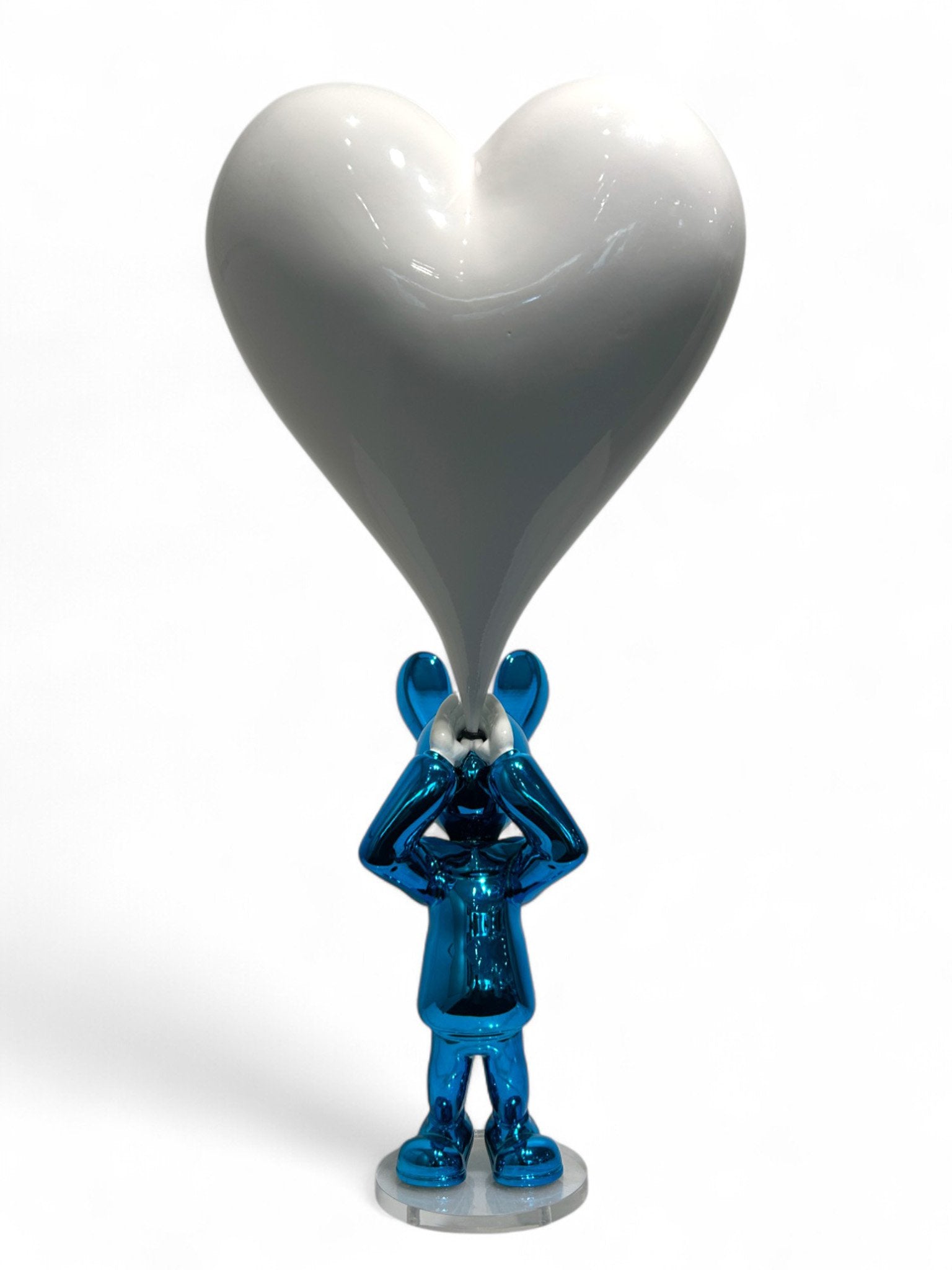 YOLO Blue Big White Heart (Série/Series)