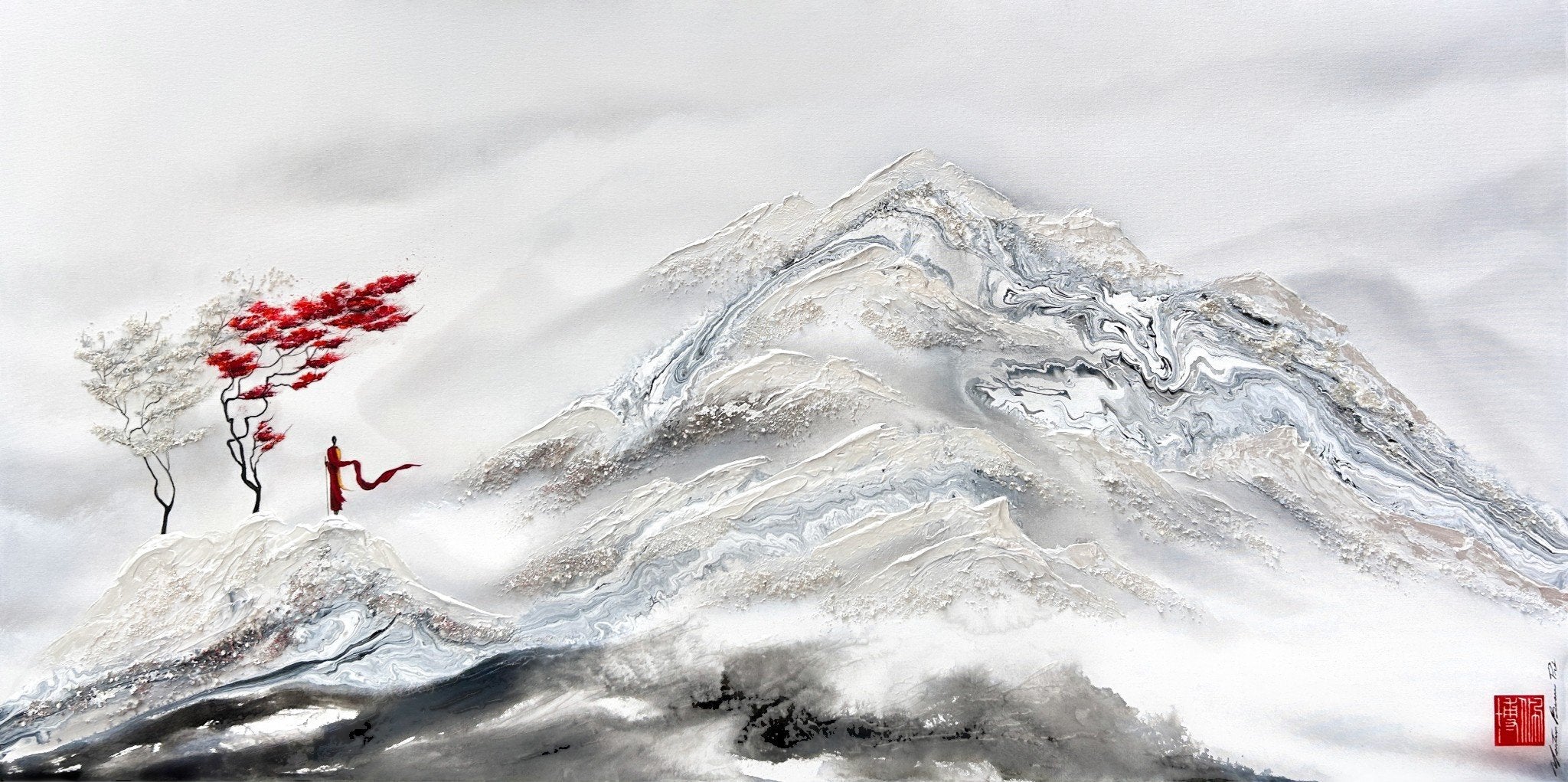 Où les vagues de neige dansent de joie avec le silence