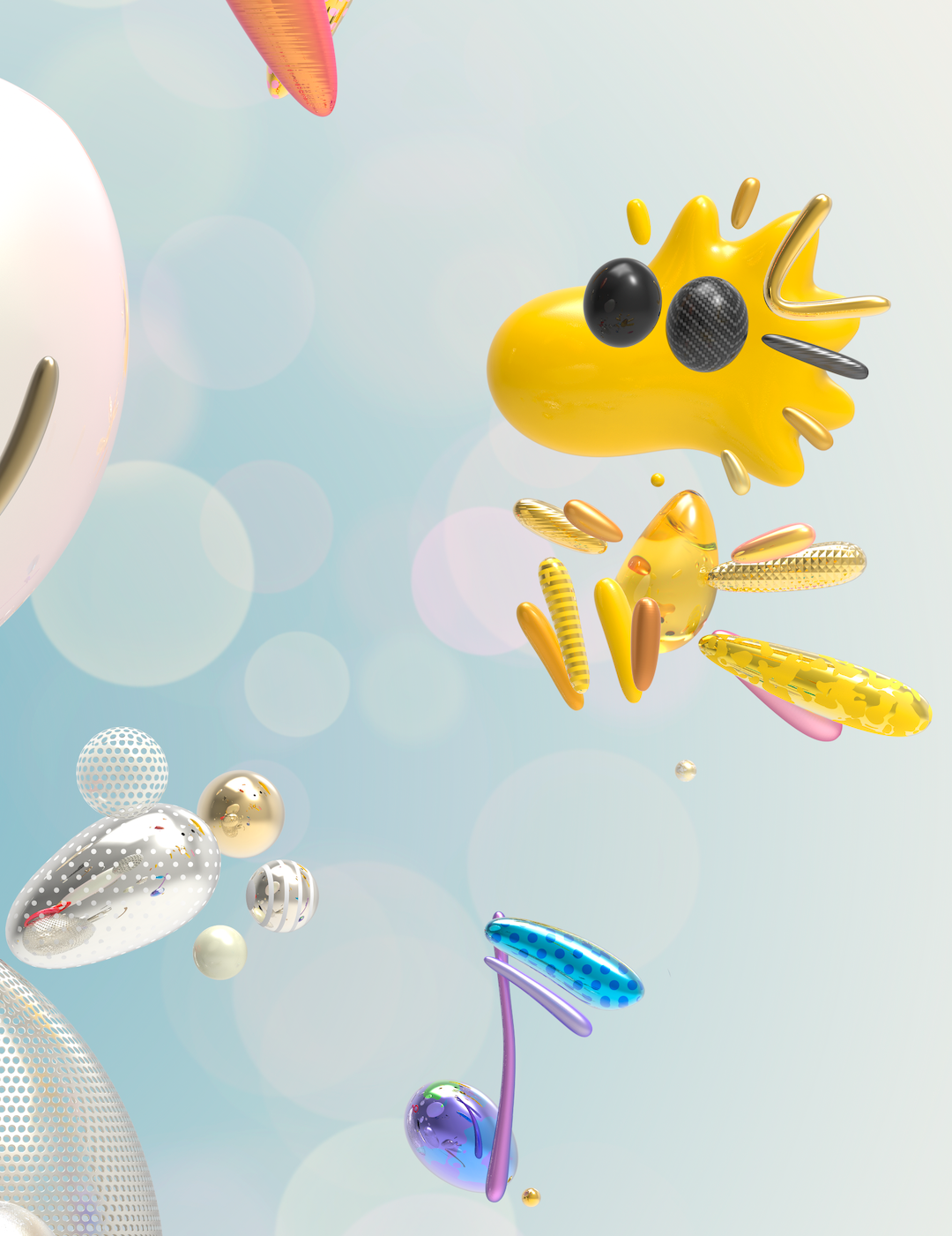 The Happy Dance (Série/Series), Boutet, Digital artwork on canvas, archival pigment inks, signed