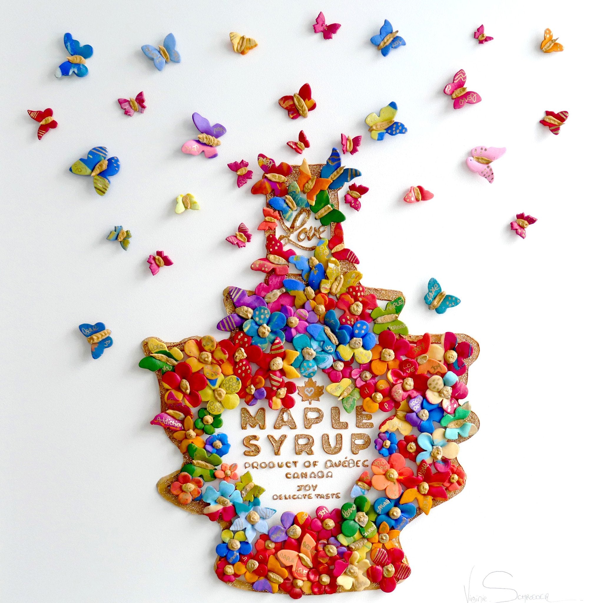 Ma bouteille de sirop d’érable un instant magique rempli d’amour