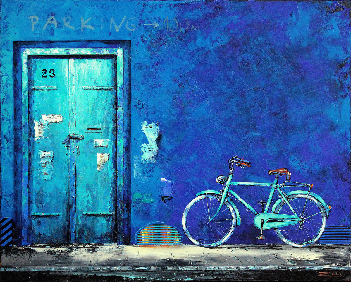 La bicyclette bleue, Zabin, Marius, Oil