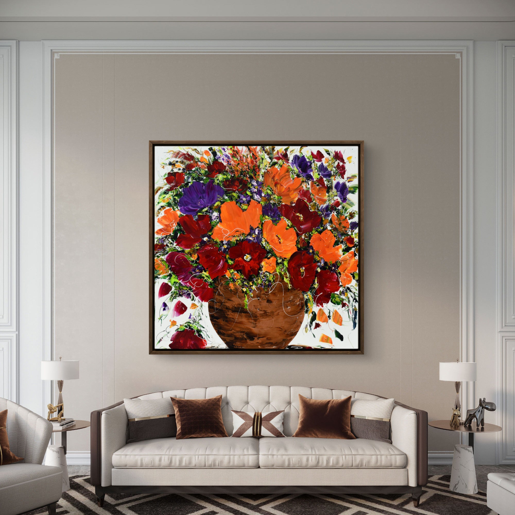 Fleurs de feu et de joie - Galerie d'Art Beauchamp