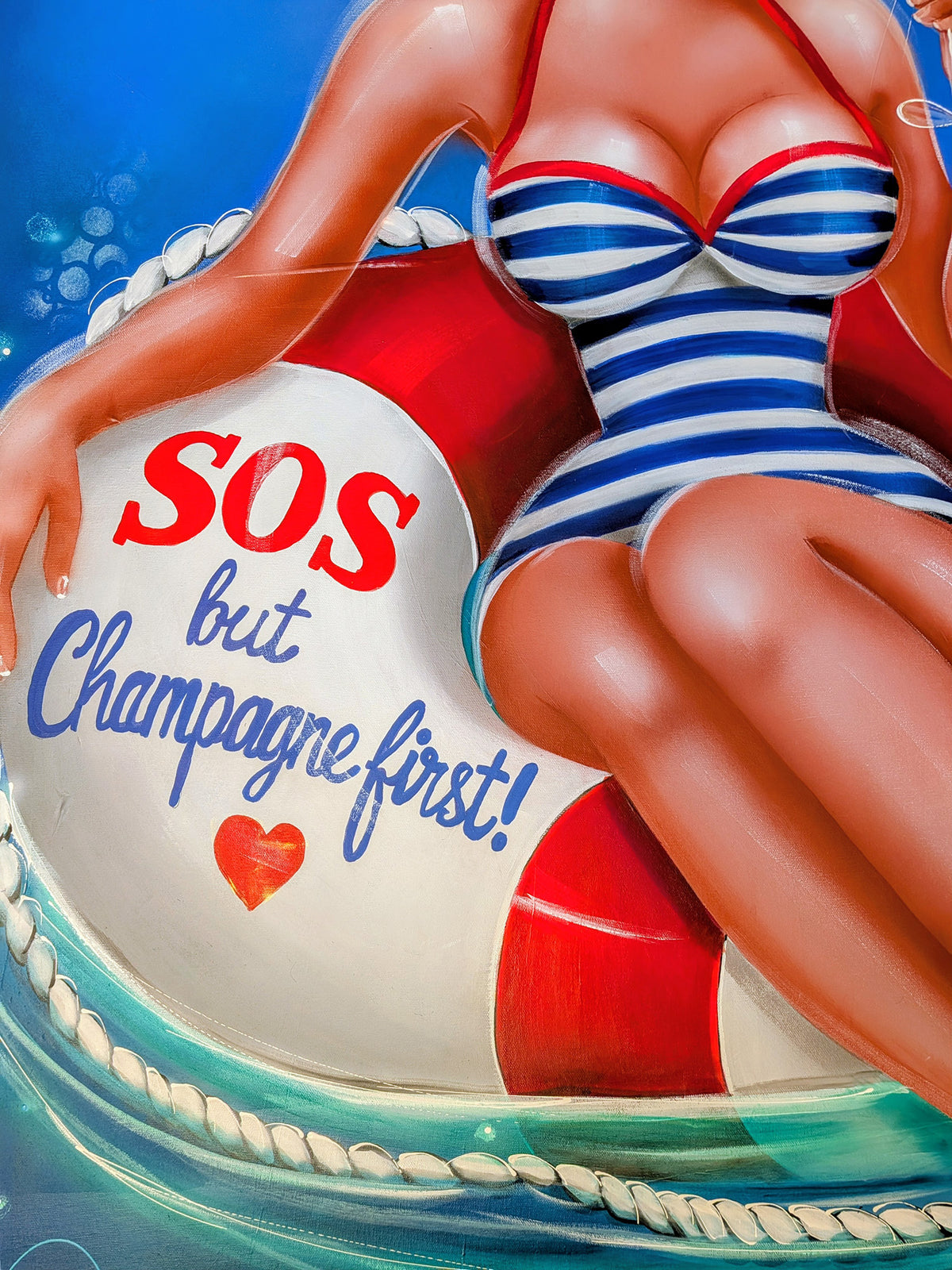 Champagne first!, Falardeau, Colette, Mixed media