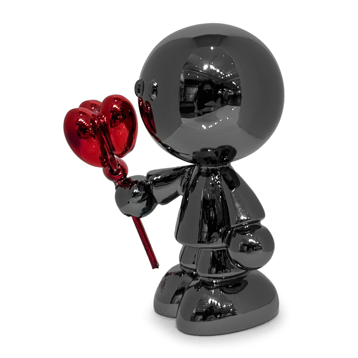 Mini Umän Cromo avec fleur - Dark Grey Chrome (Série ouverte / Open series), Boutet, Resin
