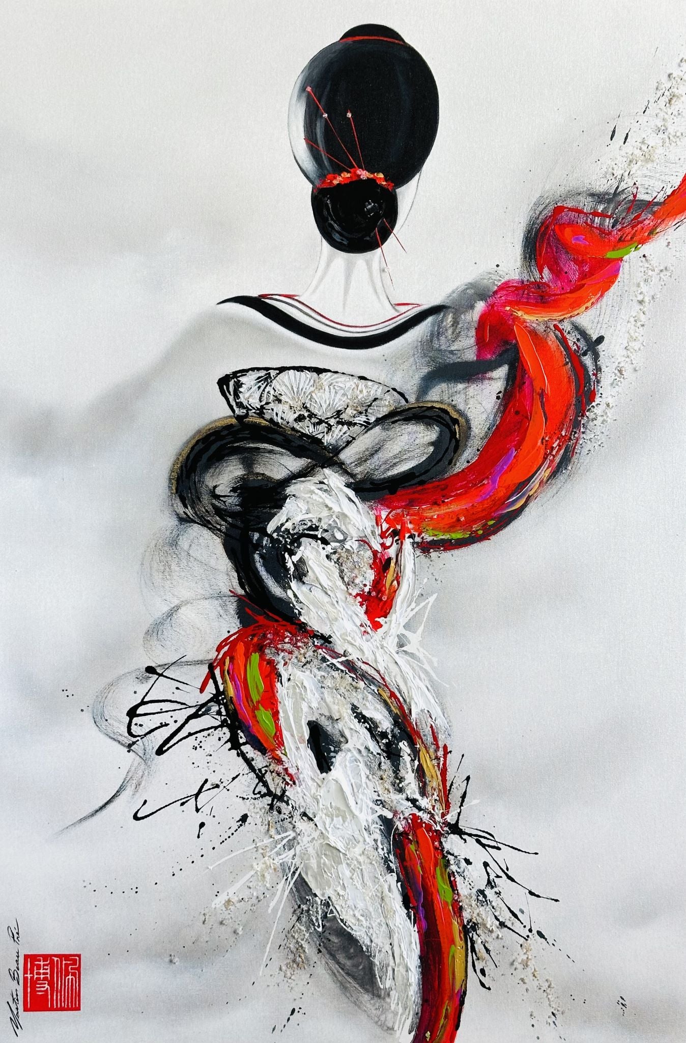 (Giclée, 60 éditions) Hana no odori : Danse d’une fleur