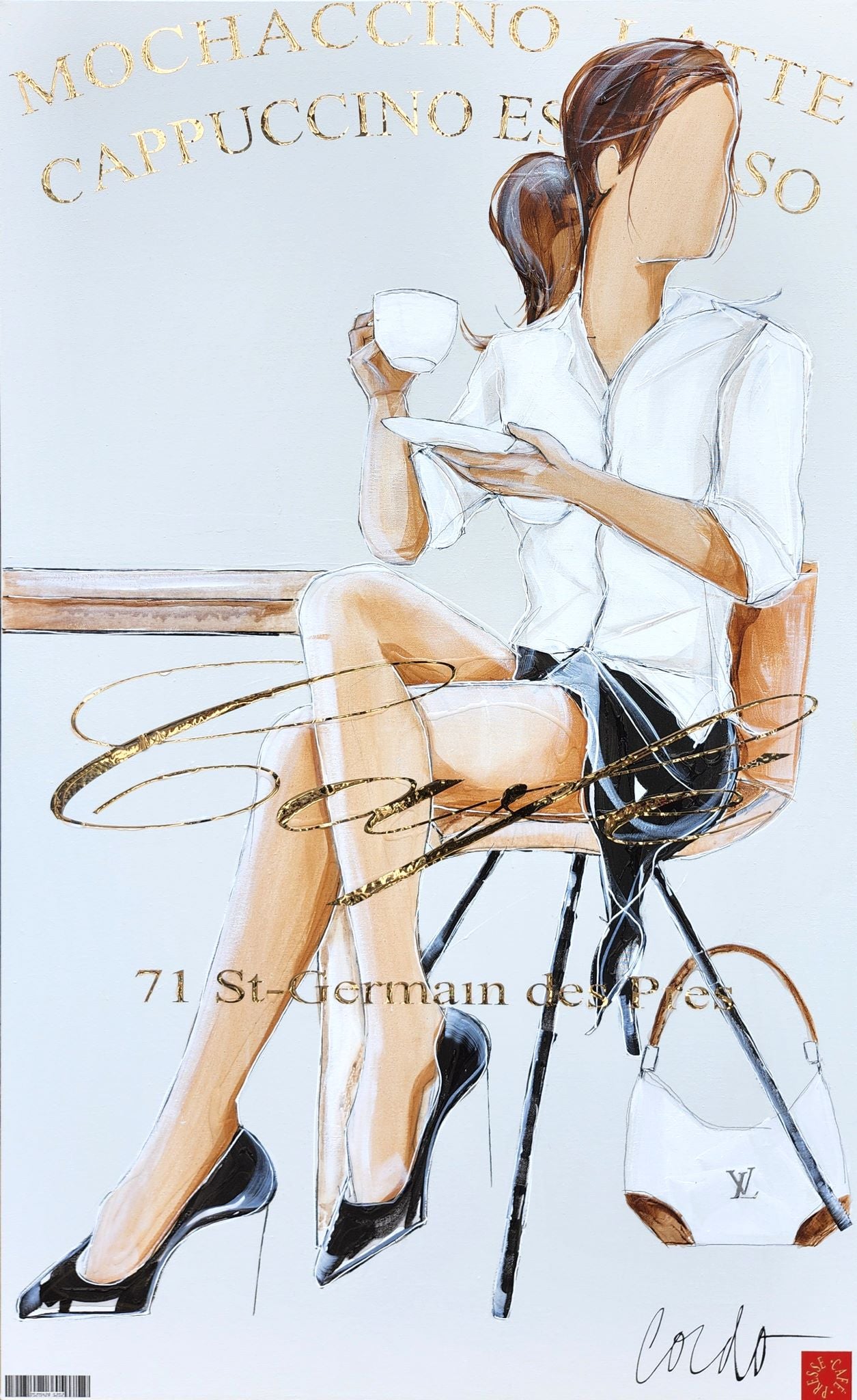 Latté sur matinée de Paris