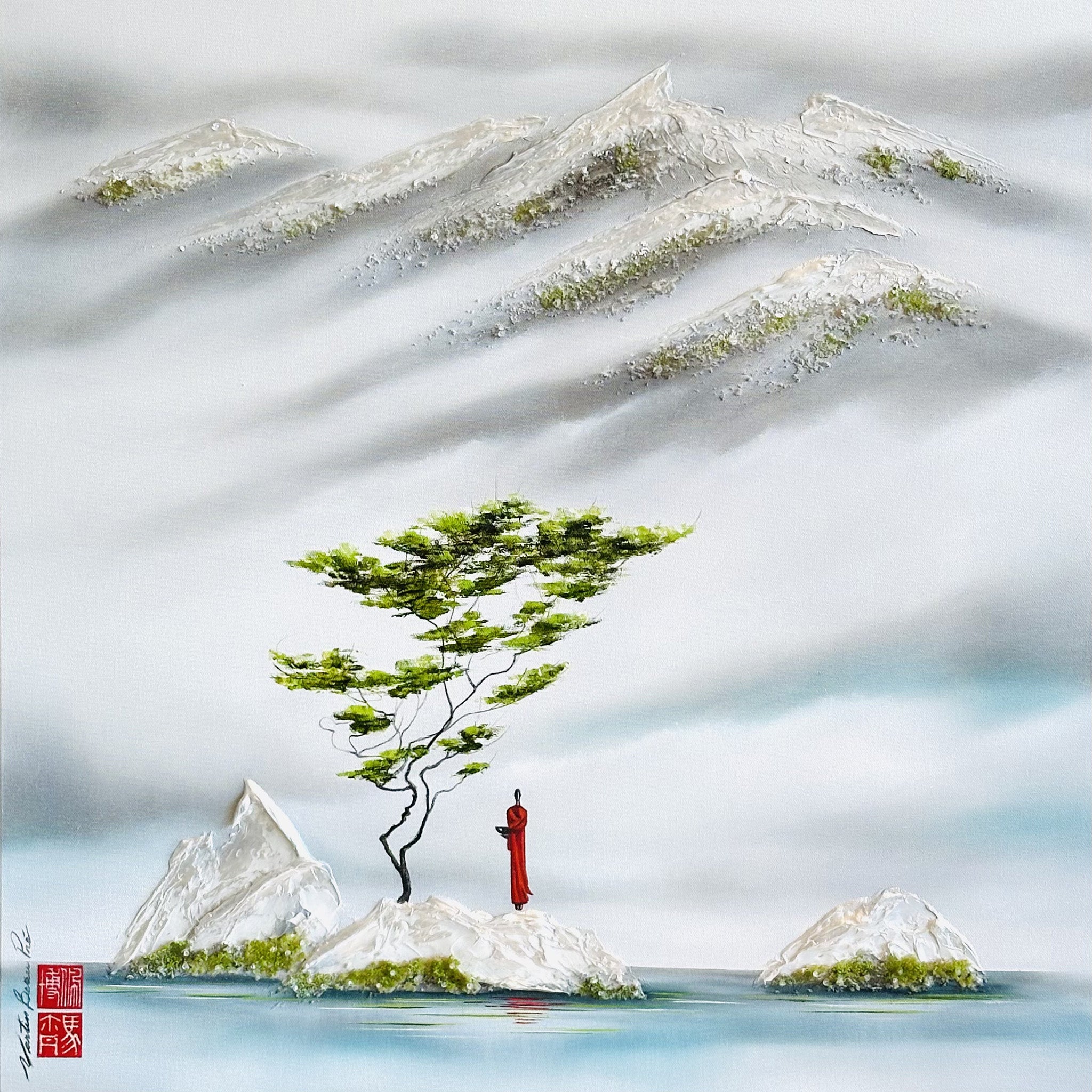 (Giclée, 60 éditions) Conscient d’être l’auteur de sa vie