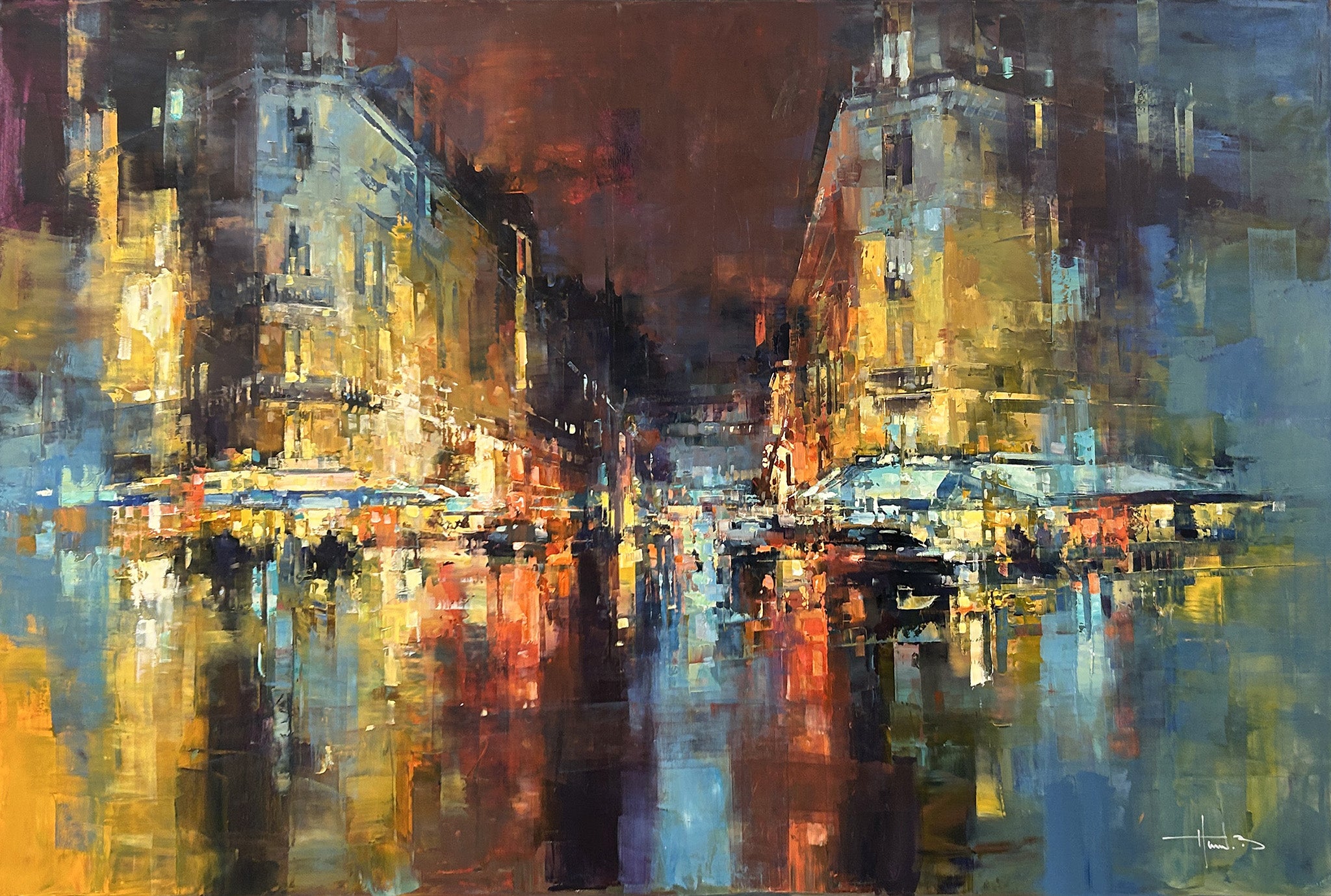 Paris V - Boulevard Saint-Germain de nuit