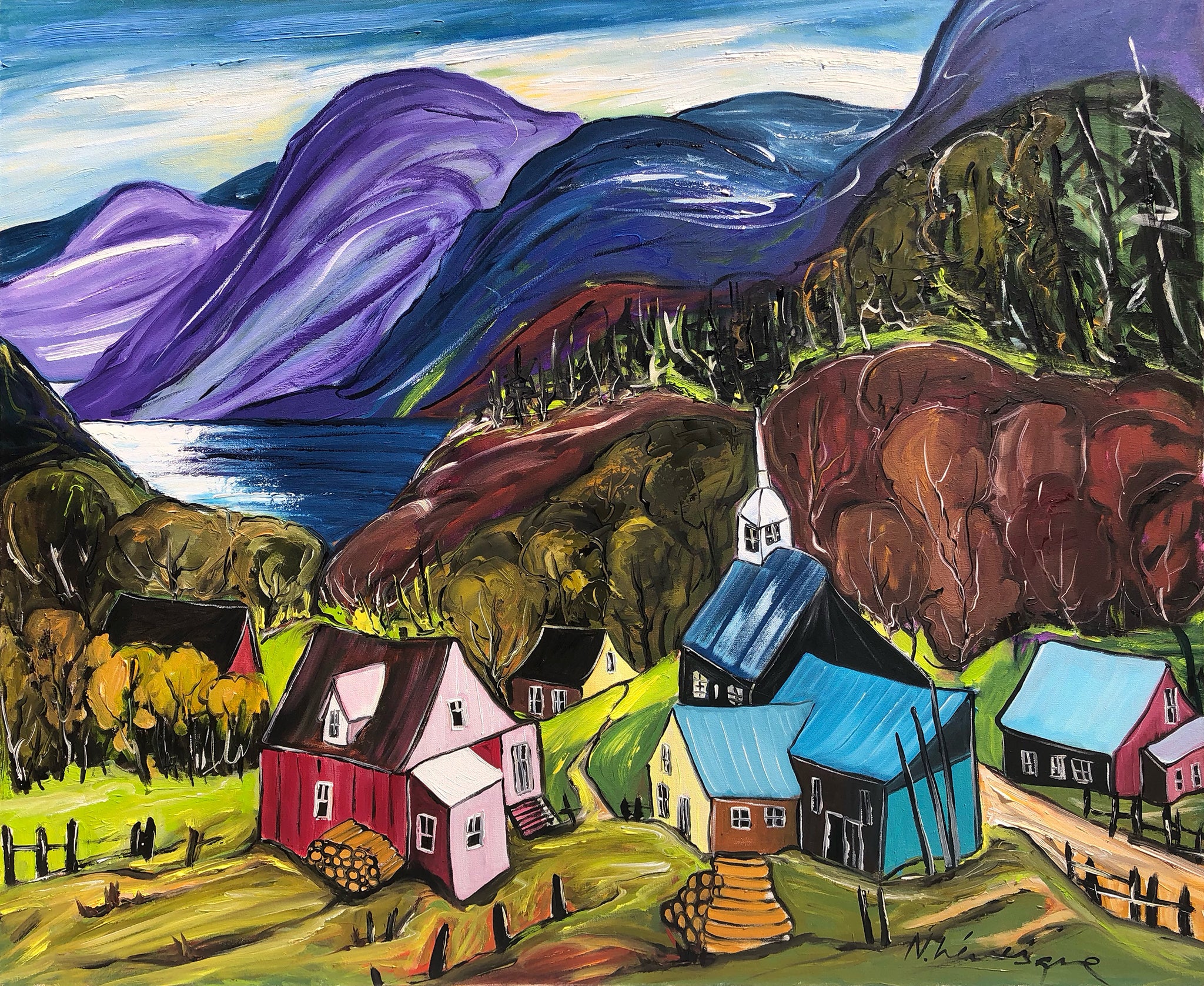 Les montagnes bleues