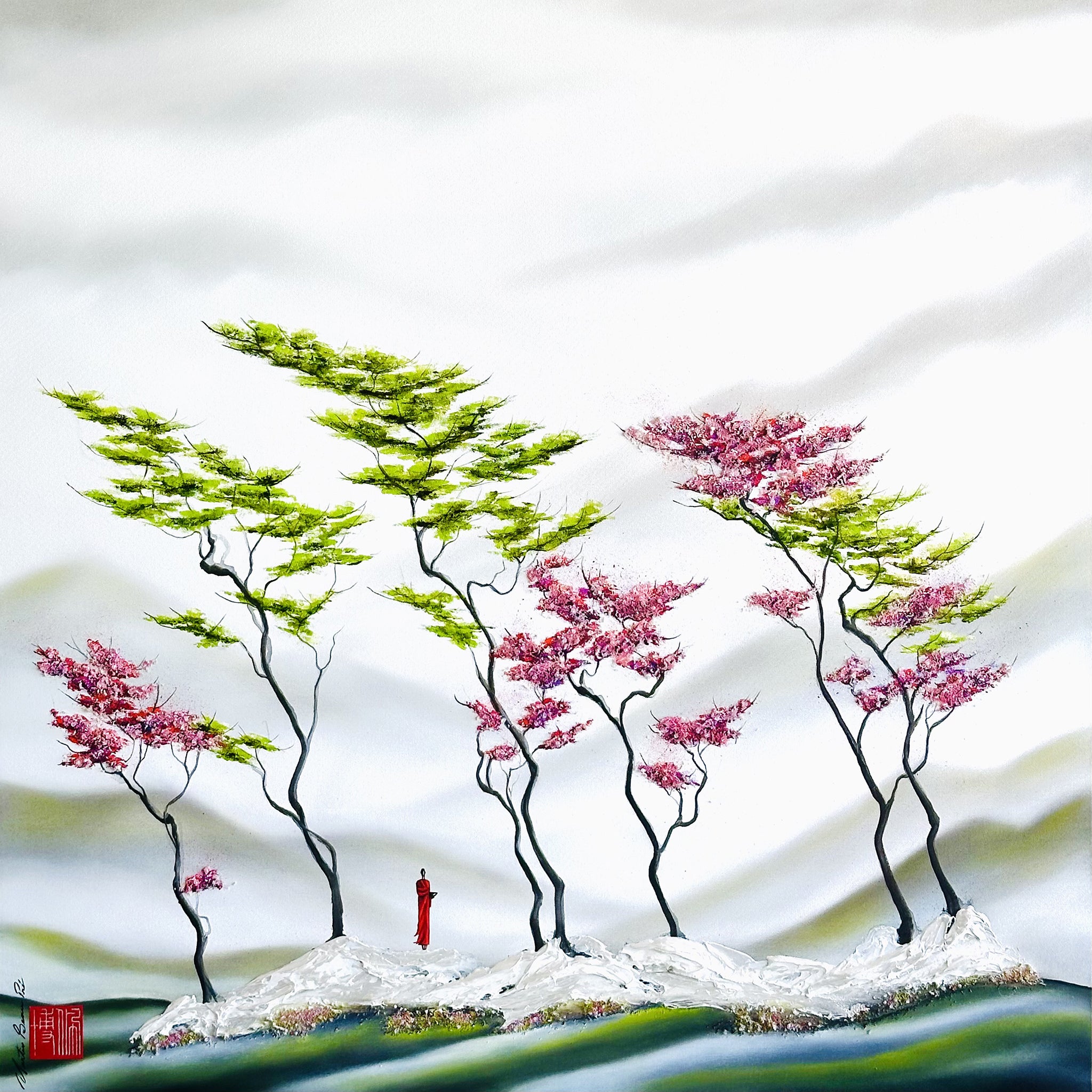 Là où le coeur se remplit du murmure des arbres