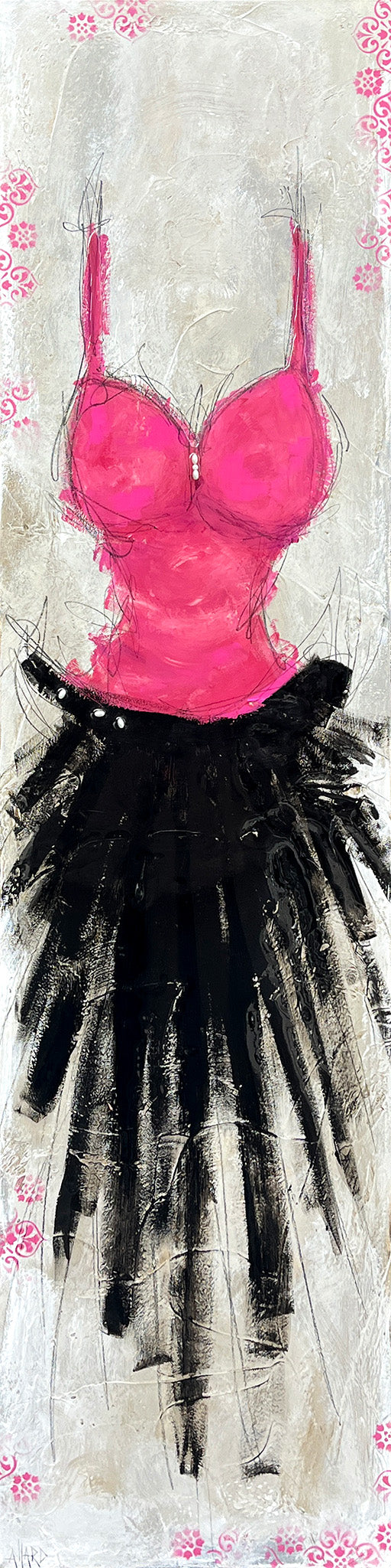 Petite robe rose et noire 4h07