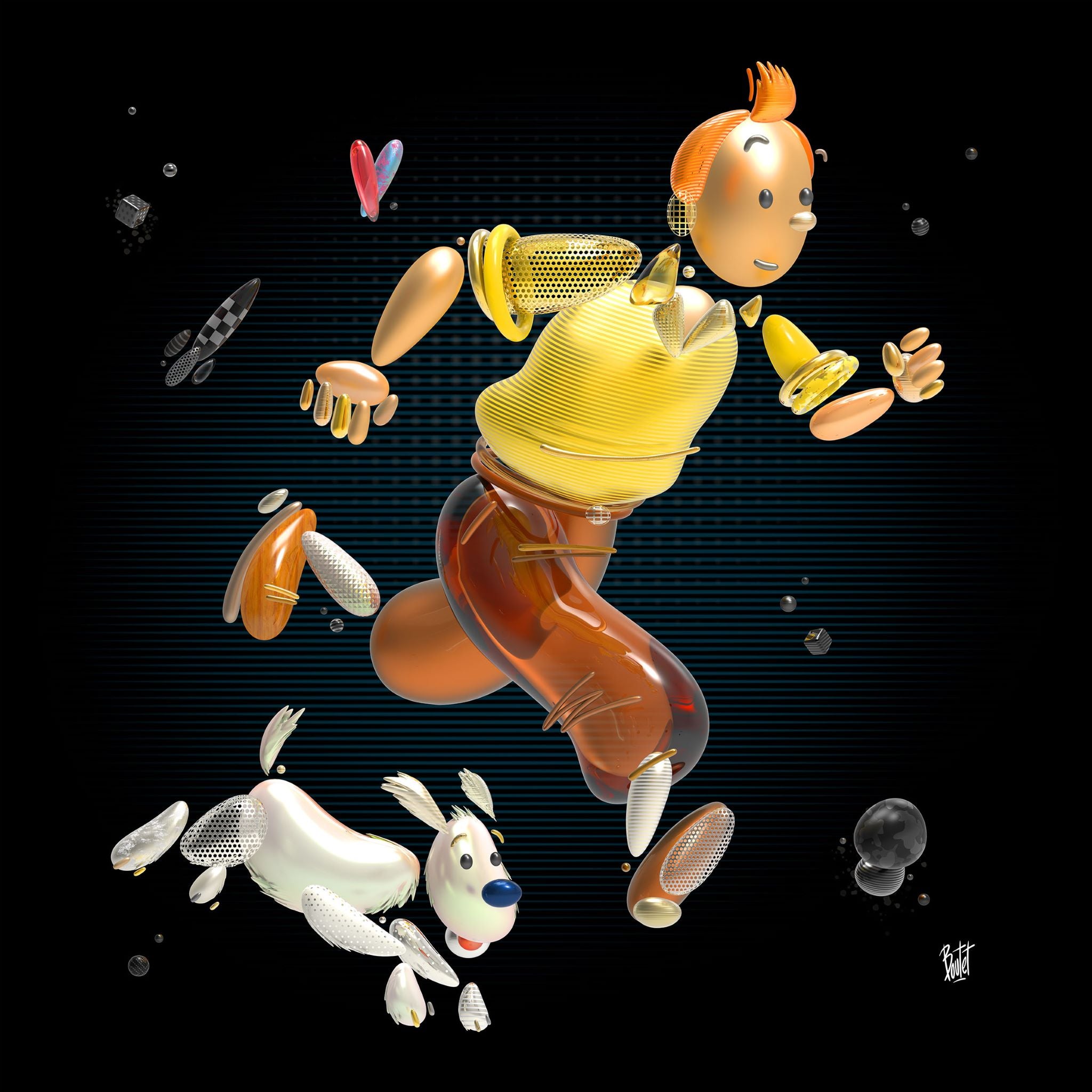 Tintin Hommage - En avant toute ! (Série/series)