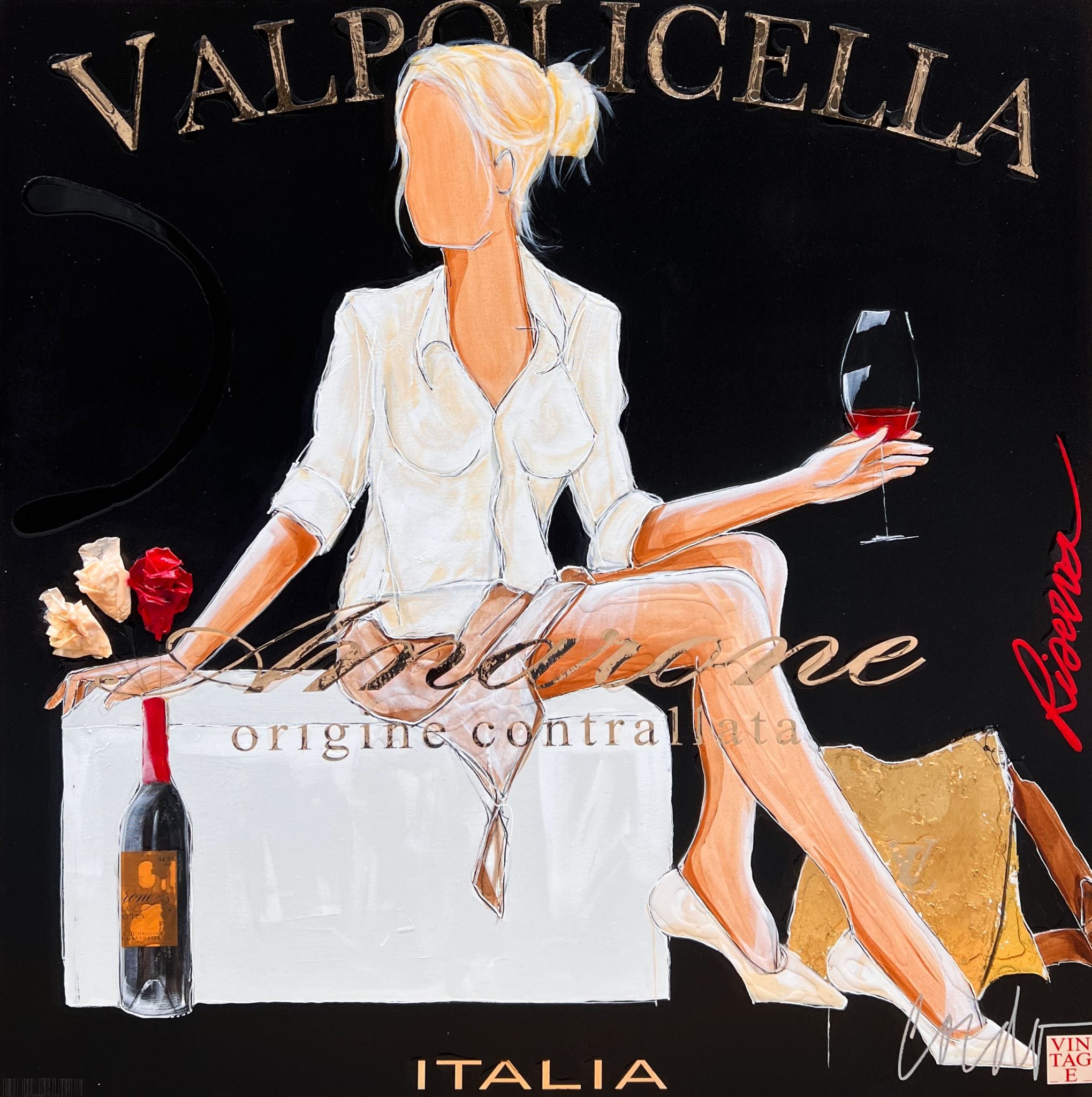 Féminité italienne sur louboutins 19h