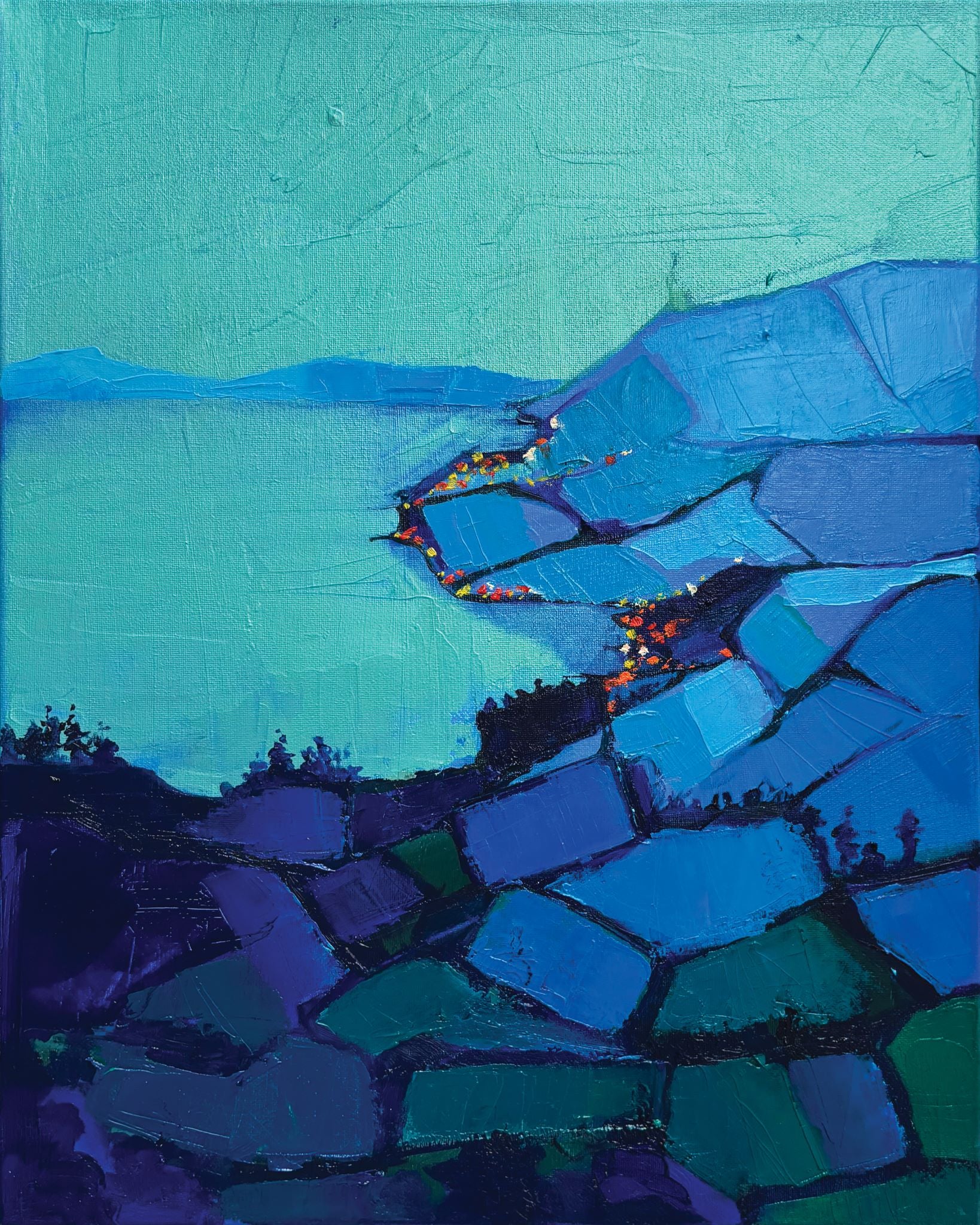 Midnight on the Glacial Lake