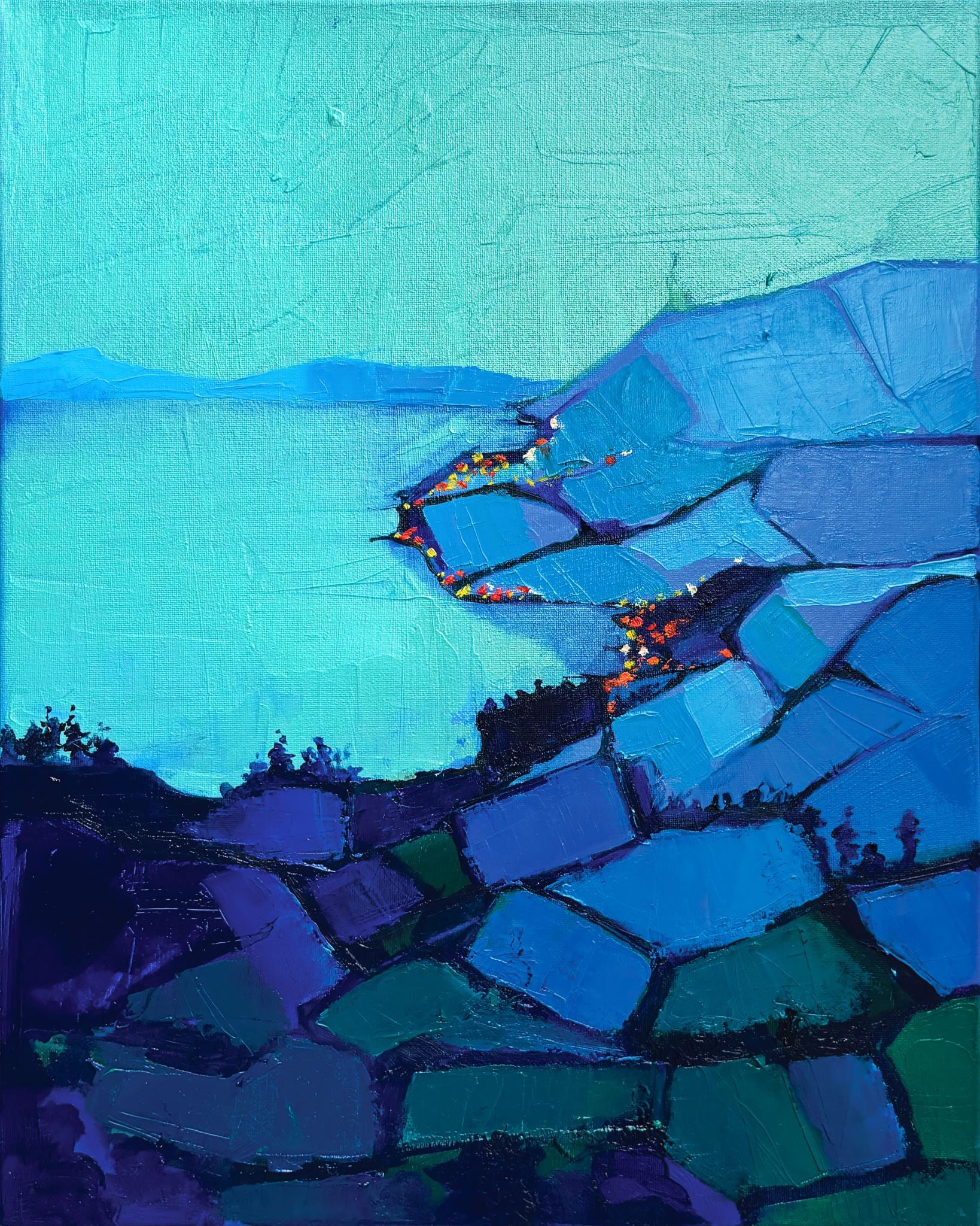 Midnight on the Glacial Lake