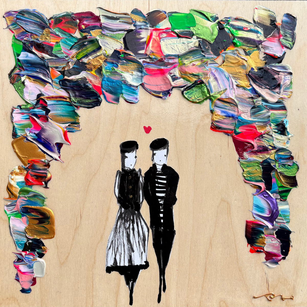 Les amoureux sont seuls au monde #11, Désilets, Patrice, Acrylique
