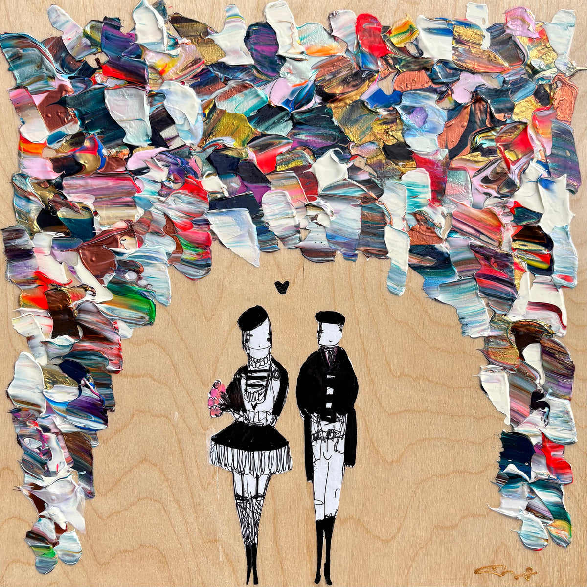 Les amoureux sont seuls au monde #12, Désilets, Patrice, Acrylique