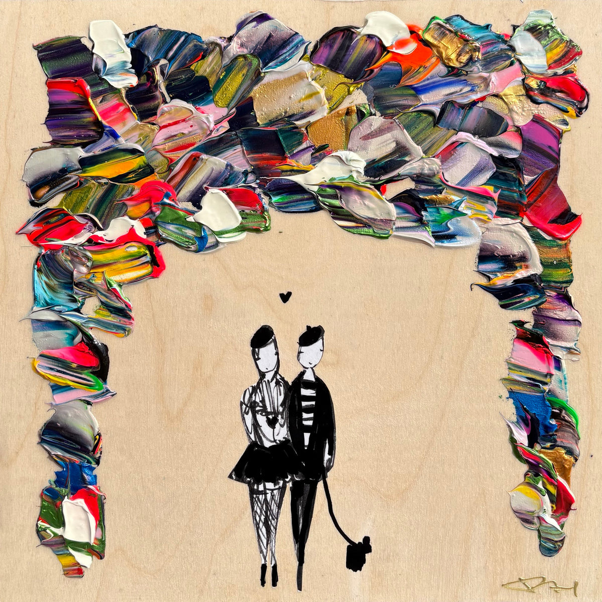 Les amoureux sont seuls au monde #14, Désilets, Patrice, Acrylique