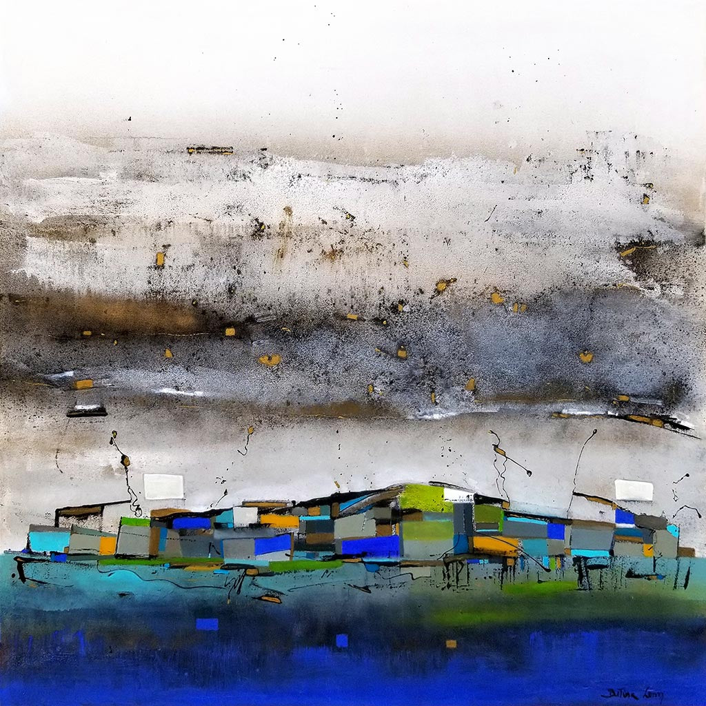 Aldea en el río - Galerie d'Art Beauchamp