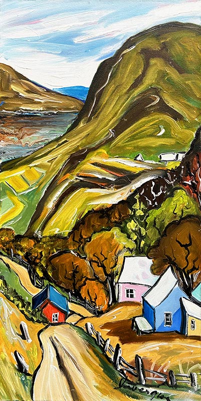 Au bas de la côte, Charlevoix - Galerie d'Art Beauchamp