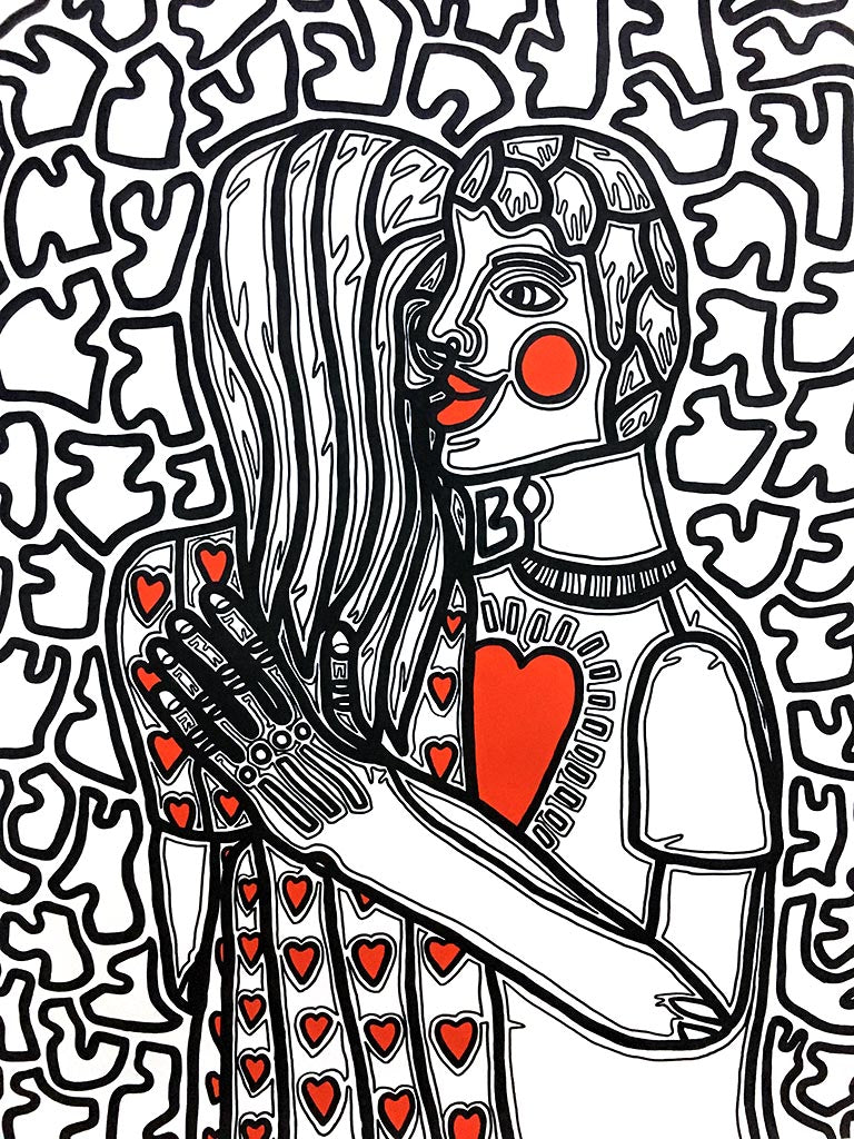 Câlin d'amour - Galerie d'Art Beauchamp