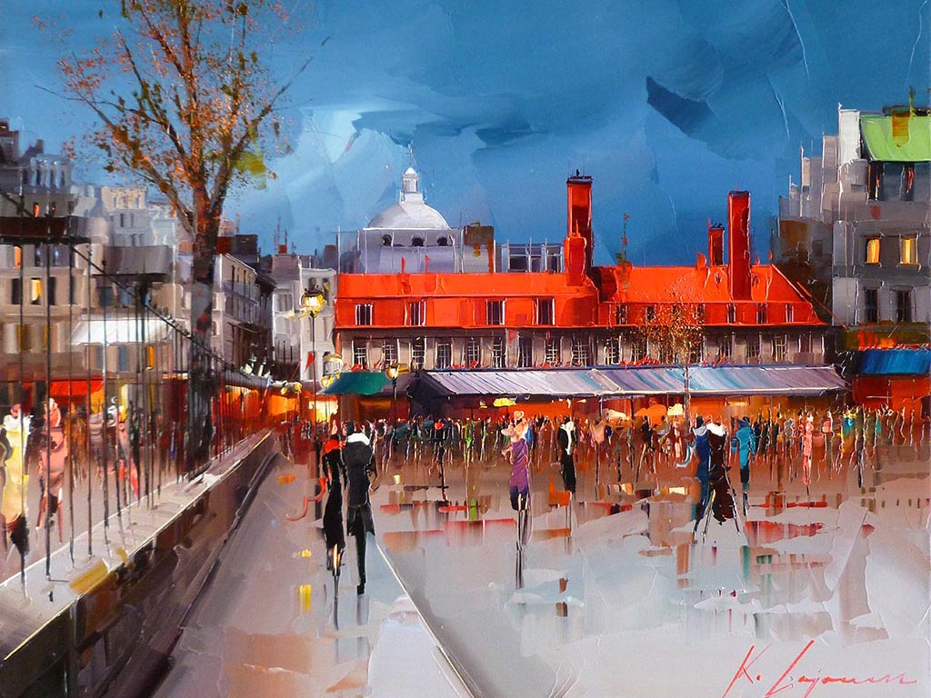 (Giclée) Les amoureux à Québec - Galerie d'Art Beauchamp