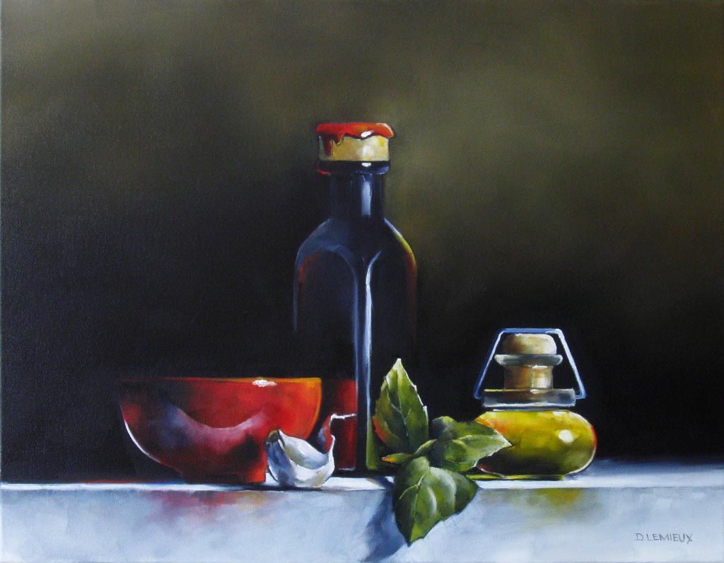 Herb garden : basil - Galerie d'Art Beauchamp