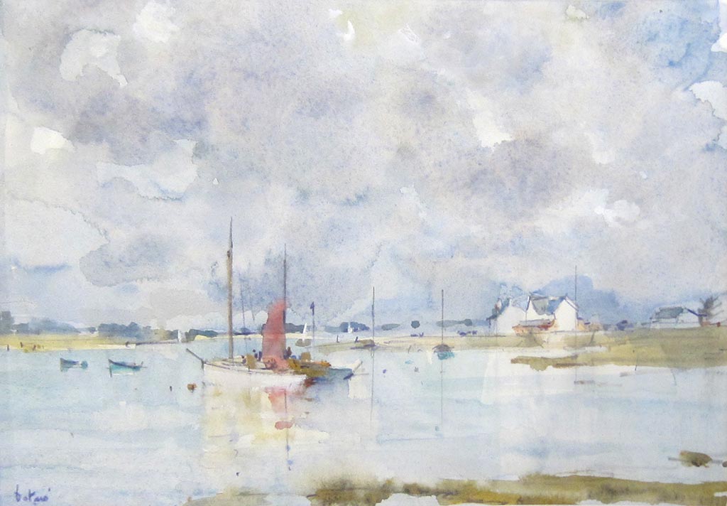 Le port de Locmariaquer - Galerie d'Art Beauchamp