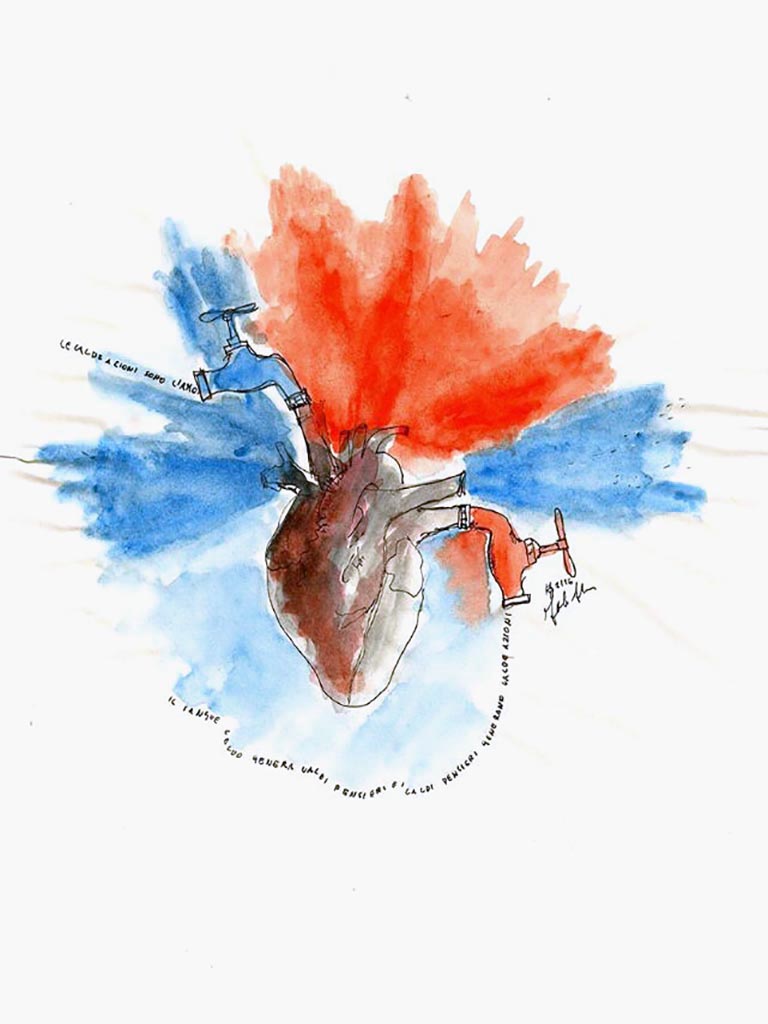 Le sang chaud génère des pensées chaudes_centre - Galerie d'Art Beauchamp