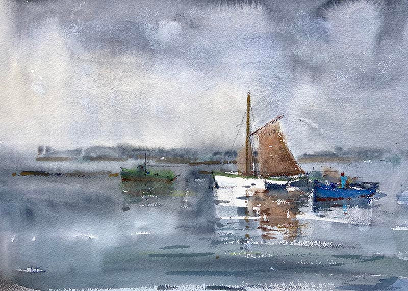 Les marées de Brière le matin - Galerie d'Art Beauchamp