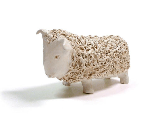 Mouton blanc (grand) - Galerie d'Art Beauchamp