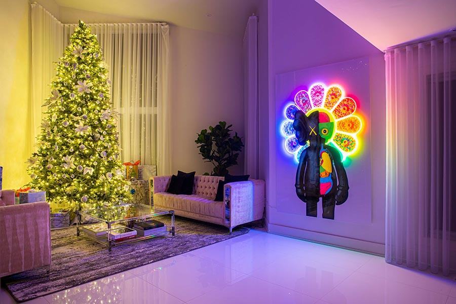 Neon Kaws x Murakami (Série/Series) - Galerie d'Art Beauchamp