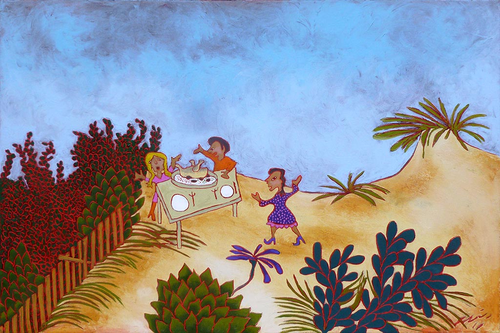 Pique-nique à la plage - Galerie d'Art Beauchamp