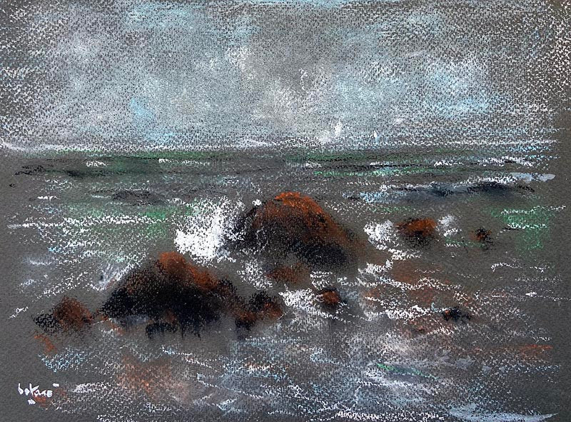 Tempête en Atlantique - Galerie d'Art Beauchamp