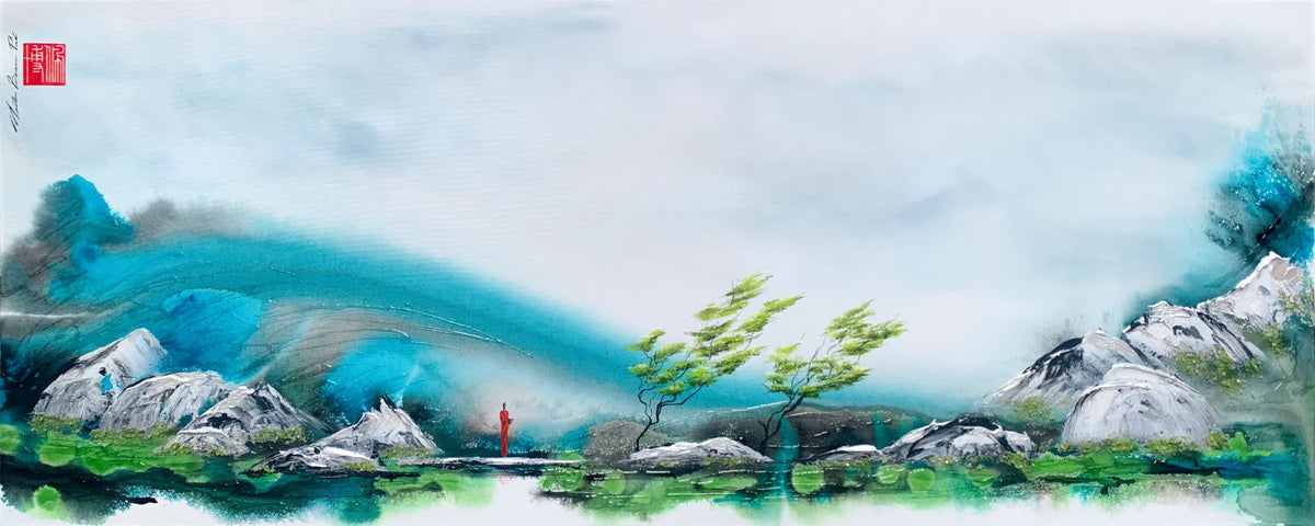 Entre les aurores et les éclaboussures d'eau, le bonheur s'intensifie, Beaupré, Martin