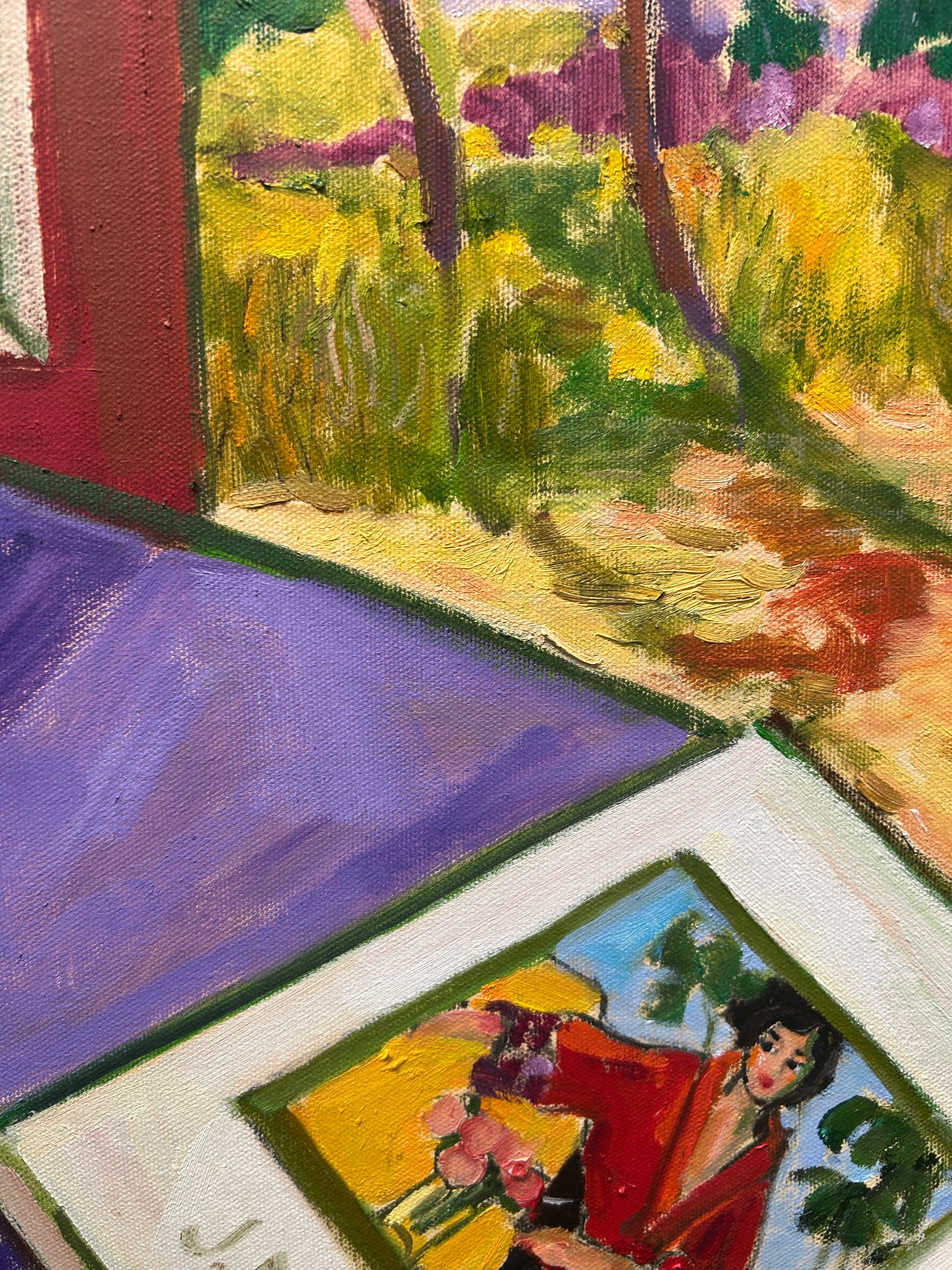 Interior #11 - Red window : artbook with pose & red kimono